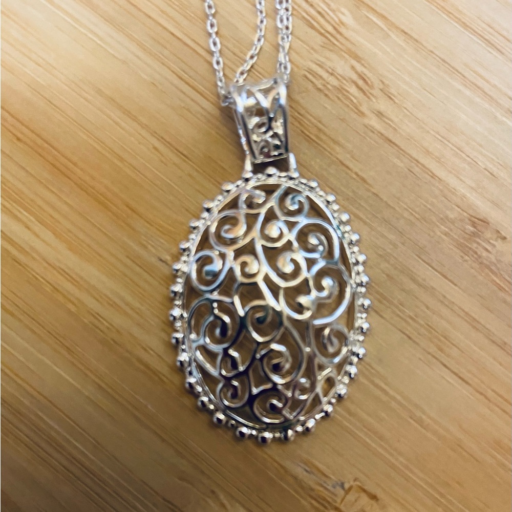 Sterling Silver Filigree Pendant